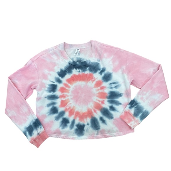 90 Degree By Reflex Tops - NWT 90 Degree Bubble Gum Pink Tie Dye Sweatshirt